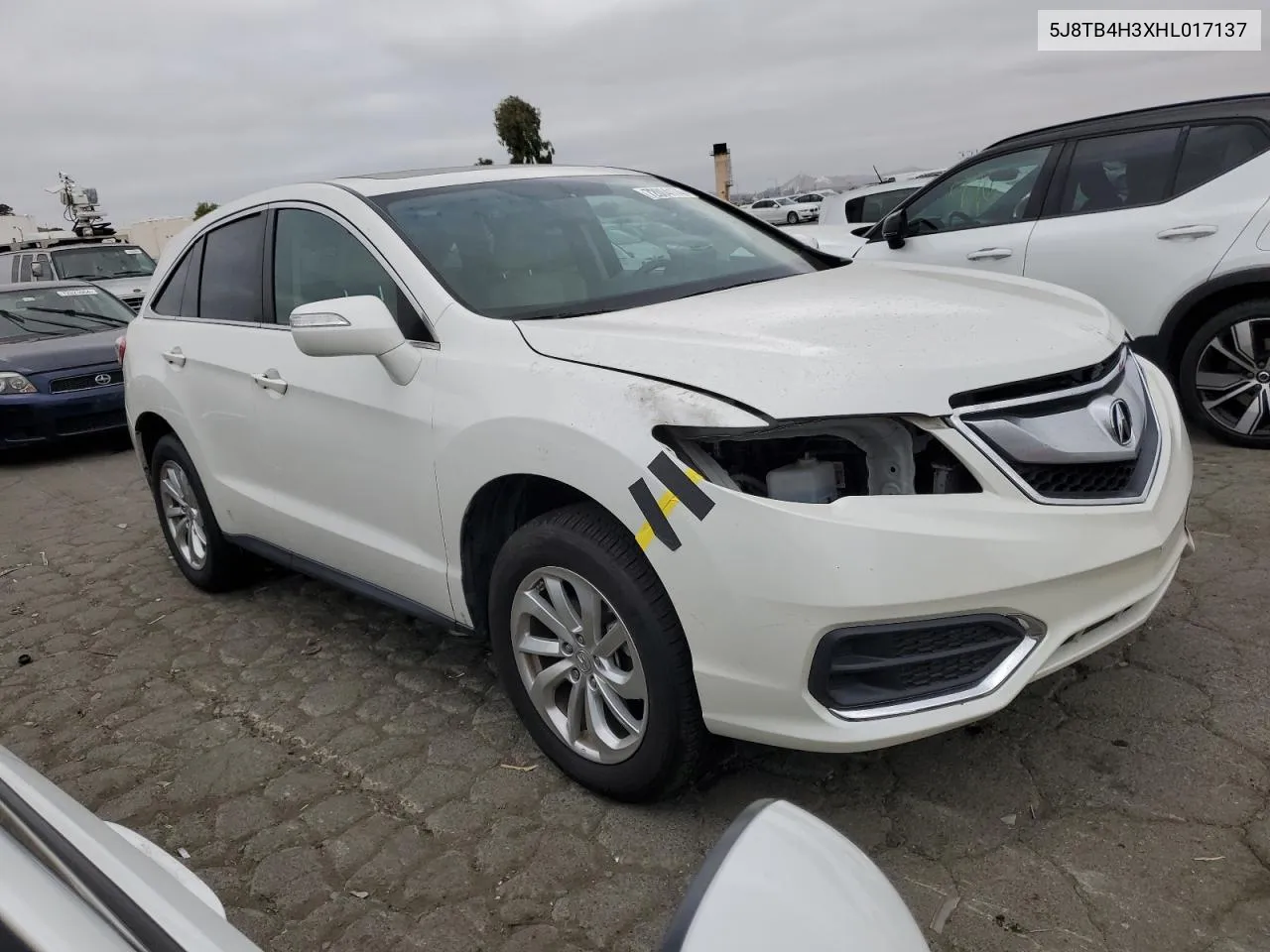 2017 Acura Rdx VIN: 5J8TB4H3XHL017137 Lot: 72004174