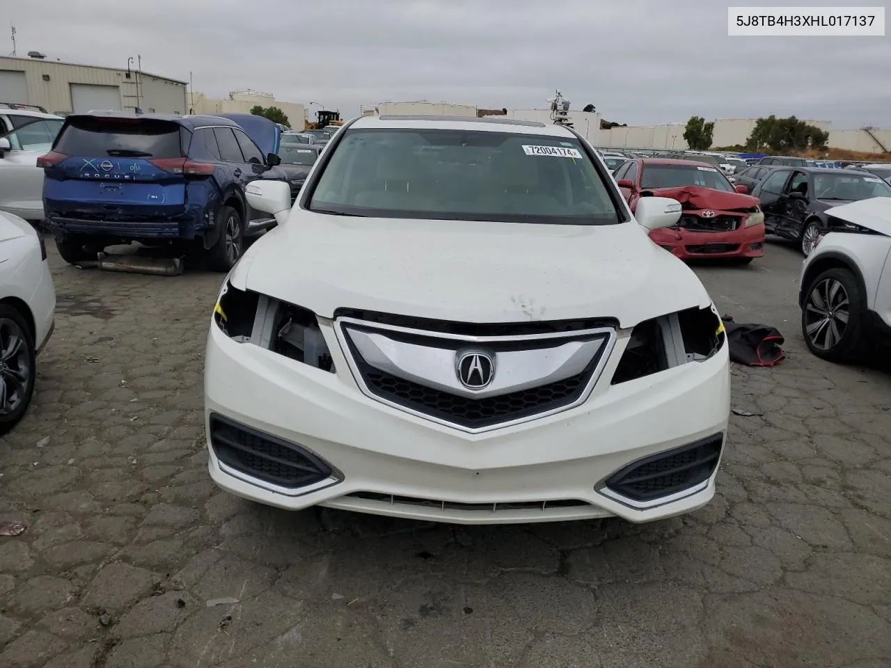 5J8TB4H3XHL017137 2017 Acura Rdx