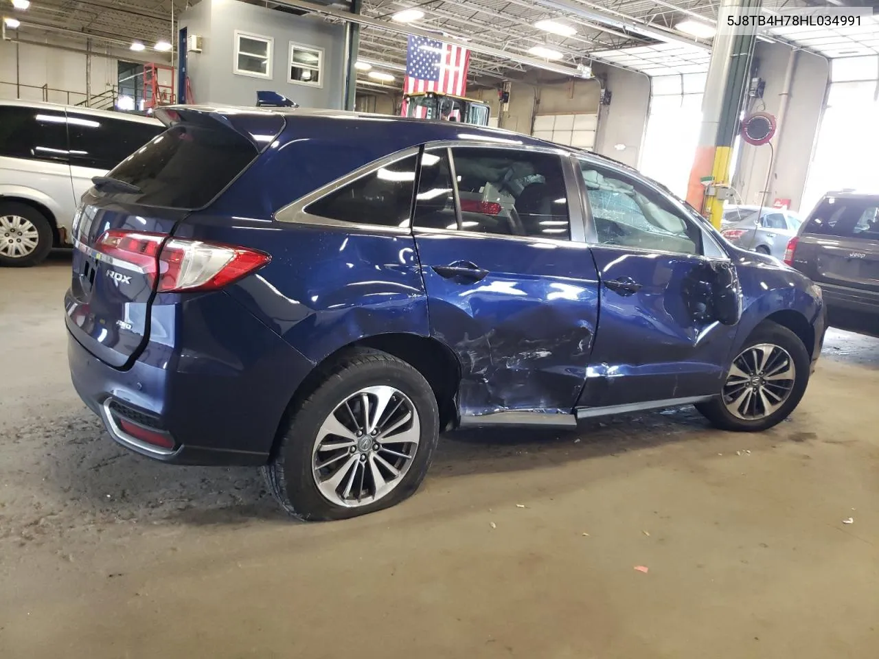 2017 Acura Rdx Advance VIN: 5J8TB4H78HL034991 Lot: 72936974