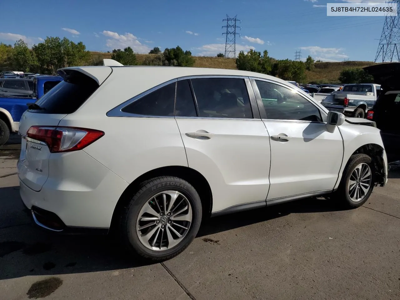 2017 Acura Rdx Advance VIN: 5J8TB4H72HL024635 Lot: 73237774