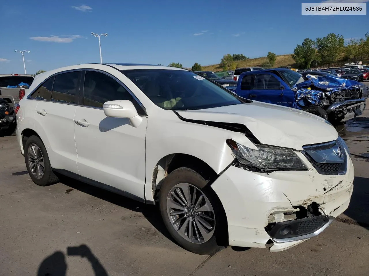 2017 Acura Rdx Advance VIN: 5J8TB4H72HL024635 Lot: 73237774