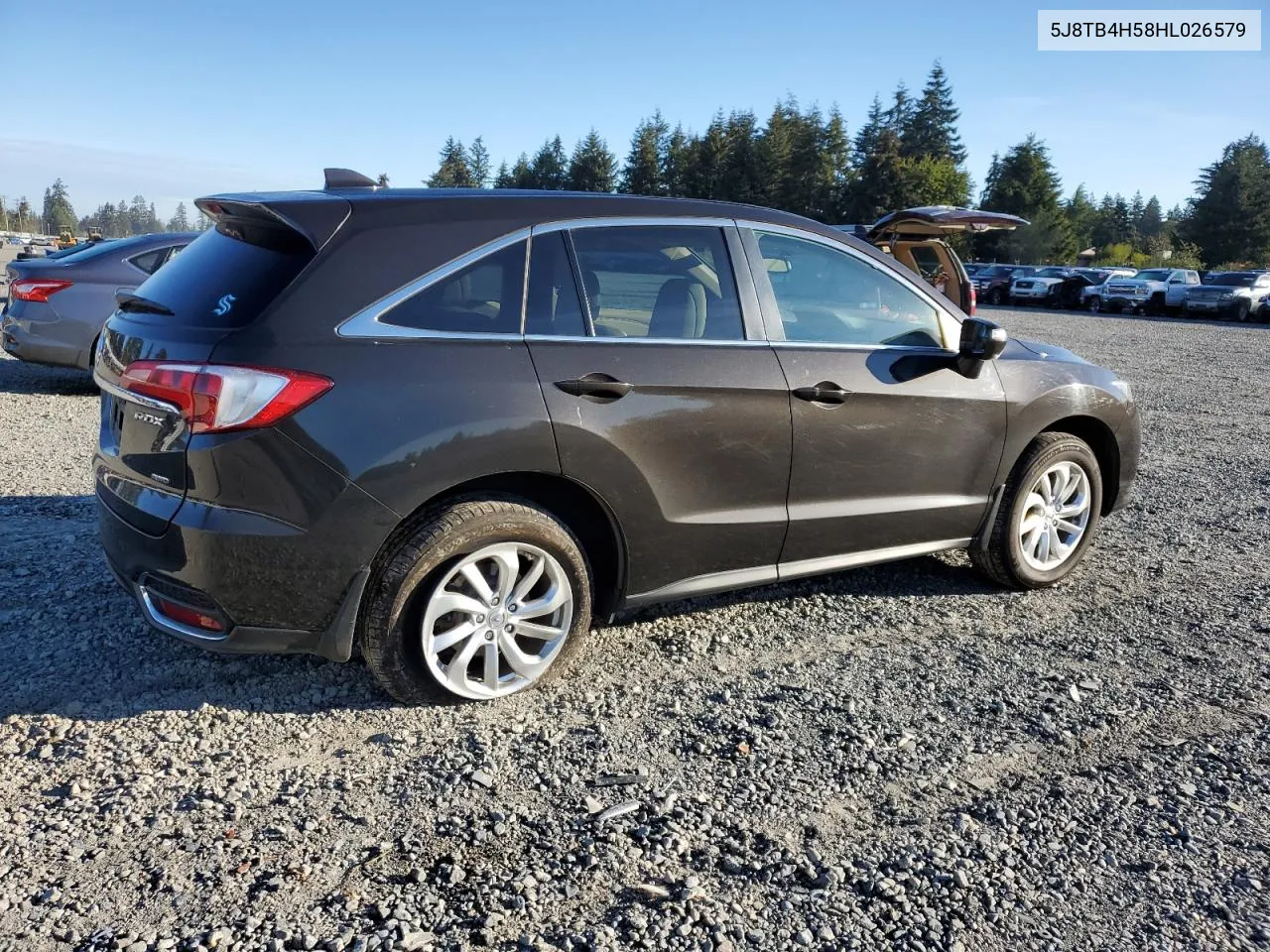 2017 Acura Rdx Technology VIN: 5J8TB4H58HL026579 Lot: 73815714