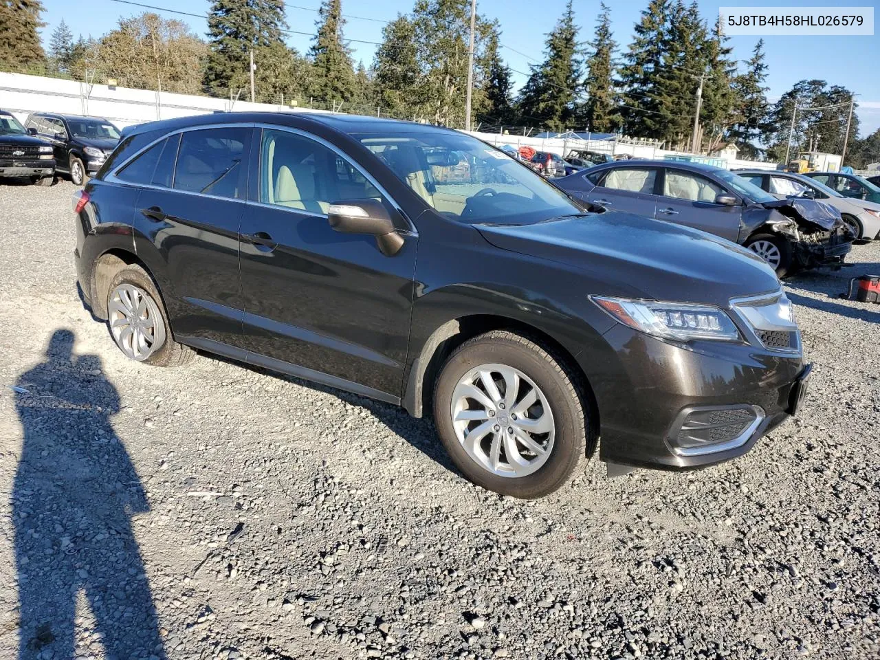 2017 Acura Rdx Technology VIN: 5J8TB4H58HL026579 Lot: 73815714