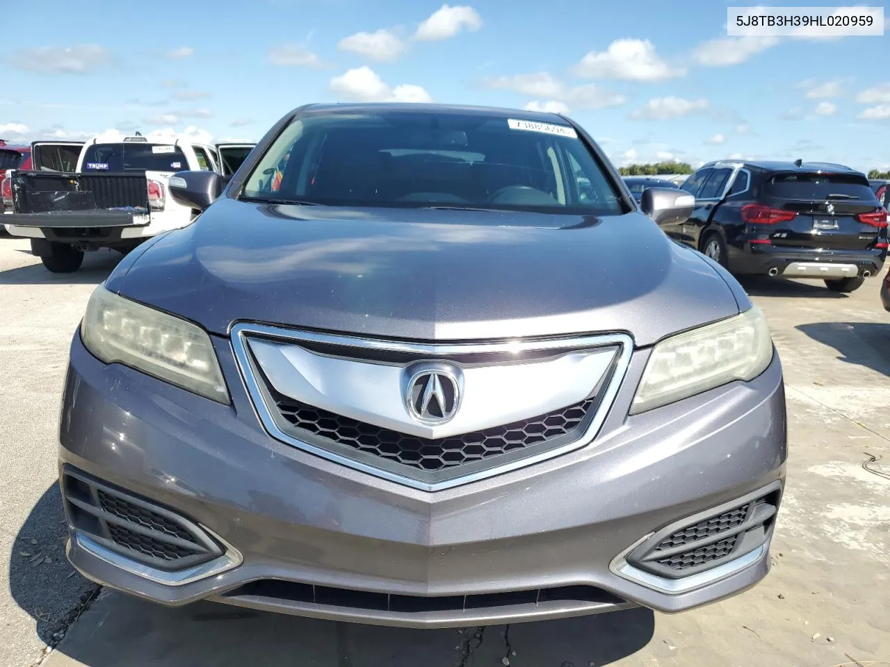 2017 Acura Rdx VIN: 5J8TB3H39HL020959 Lot: 73885694