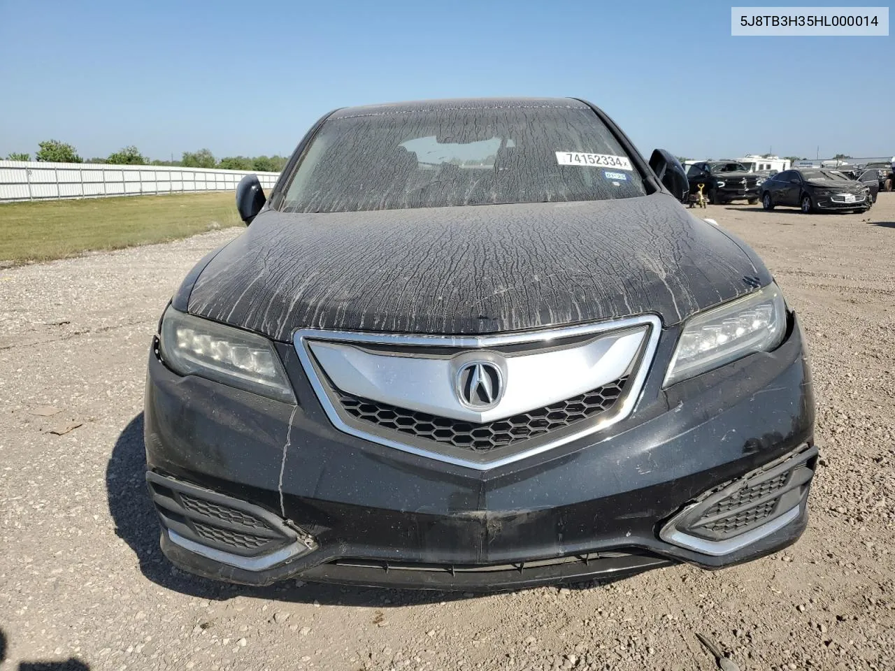 2017 Acura Rdx VIN: 5J8TB3H35HL000014 Lot: 74152334