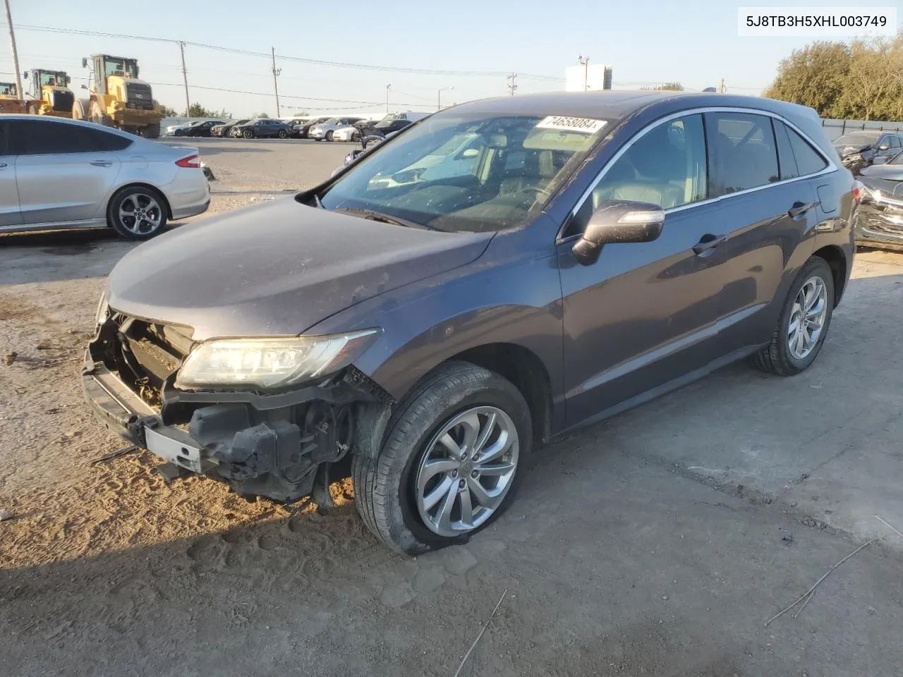 2017 Acura Rdx Technology VIN: 5J8TB3H5XHL003749 Lot: 74658084