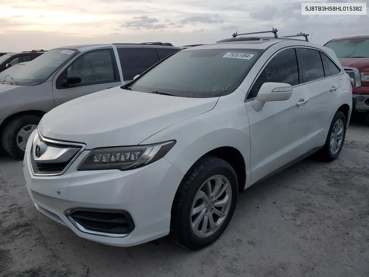 2017 Acura Rdx Technology VIN: 5J8TB3H58HL015382 Lot: 75351494