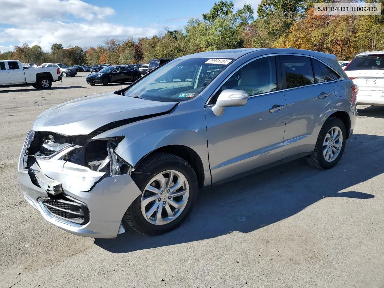 2017 Acura Rdx VIN: 5J8TB4H31HL009430 Lot: 75991704