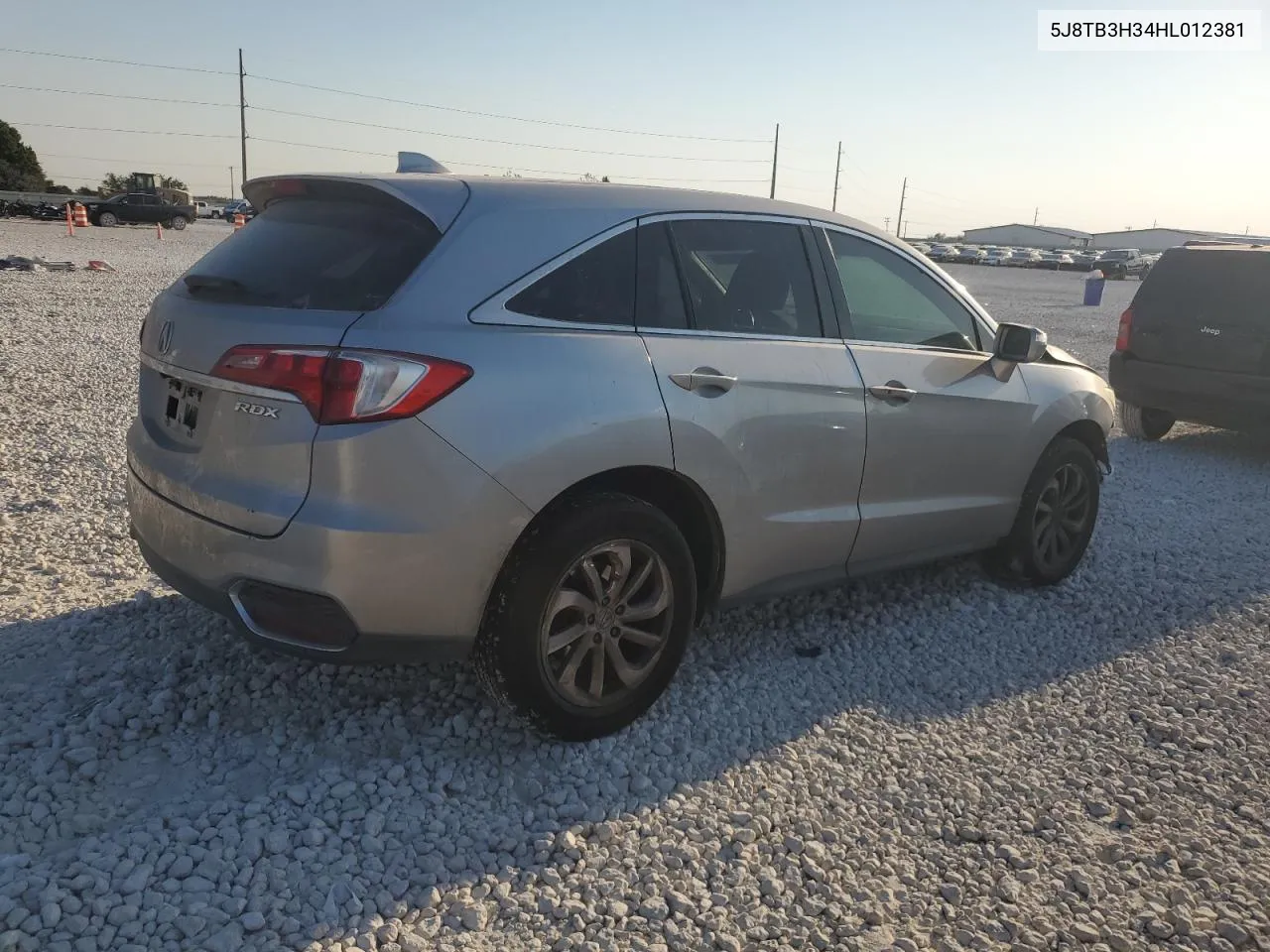 2017 Acura Rdx VIN: 5J8TB3H34HL012381 Lot: 76121374