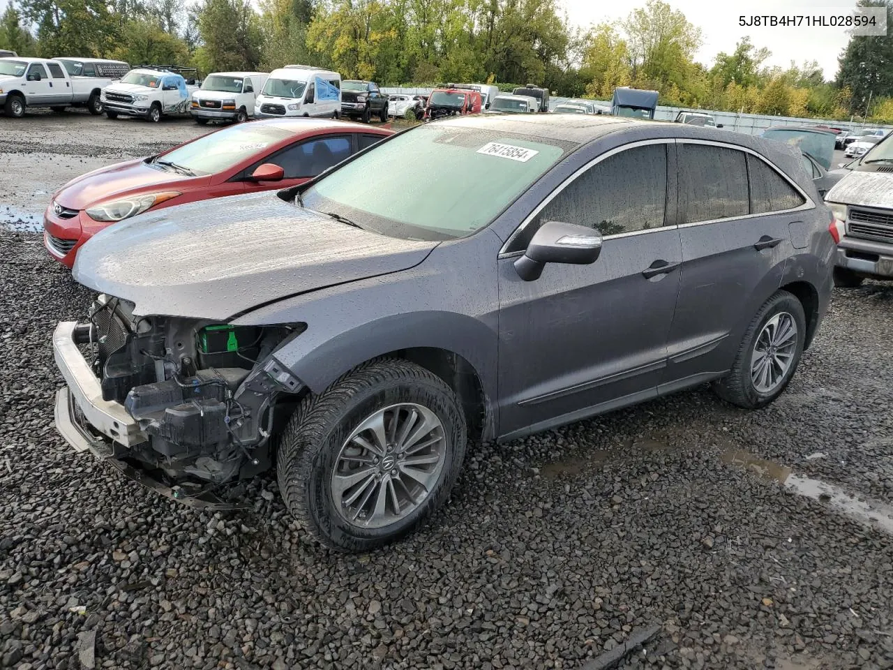 5J8TB4H71HL028594 2017 Acura Rdx Advance