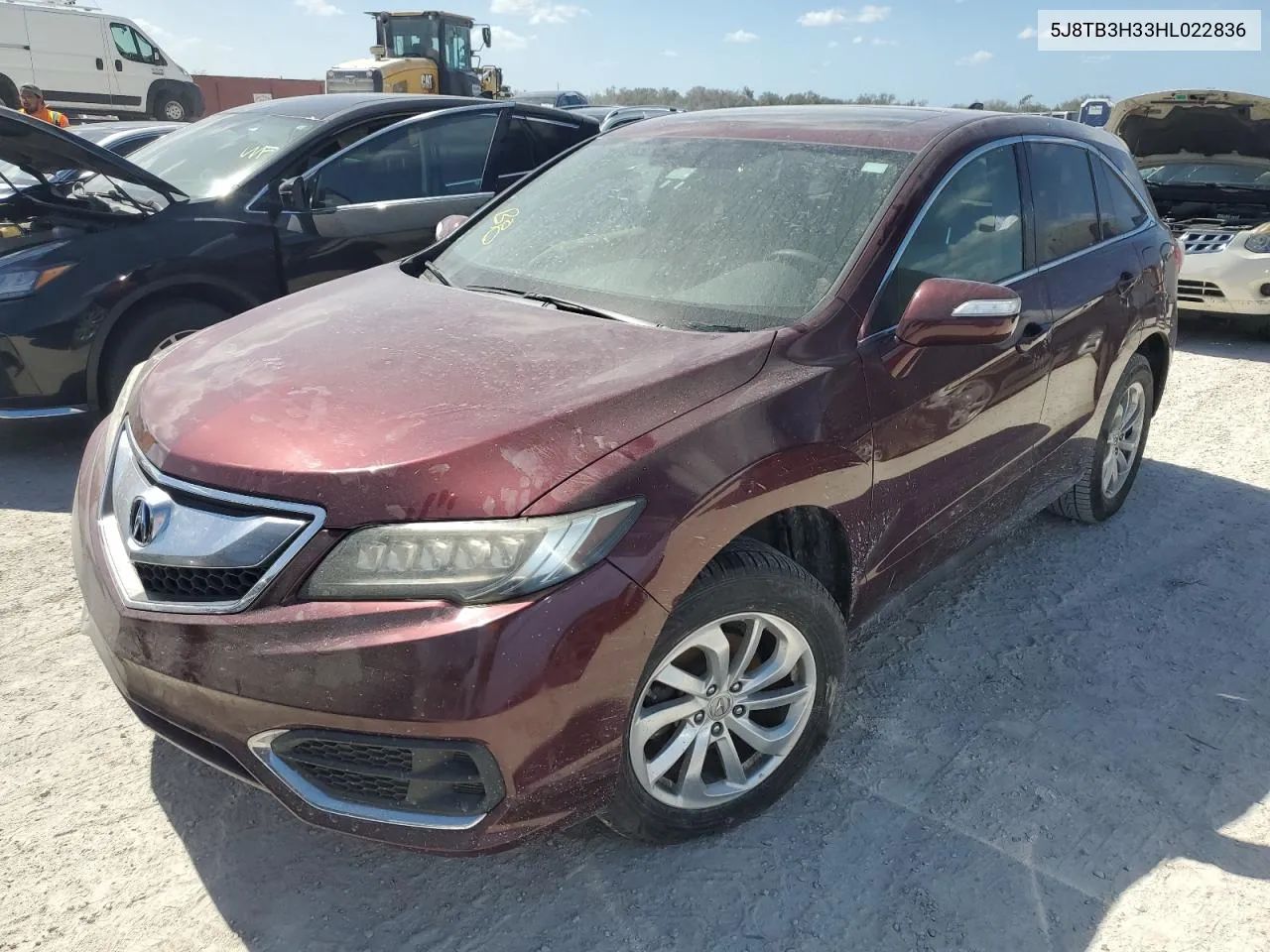 2017 Acura Rdx VIN: 5J8TB3H33HL022836 Lot: 77038614