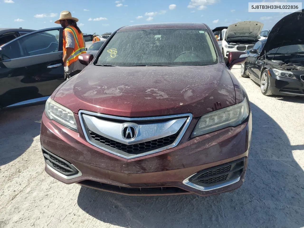 2017 Acura Rdx VIN: 5J8TB3H33HL022836 Lot: 77038614