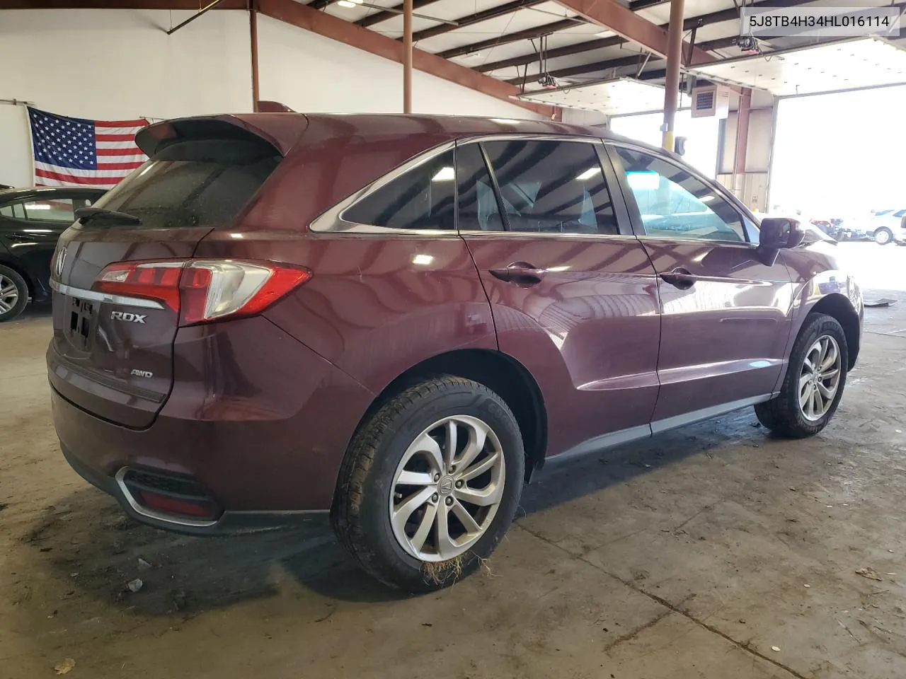 2017 Acura Rdx VIN: 5J8TB4H34HL016114 Lot: 77474544