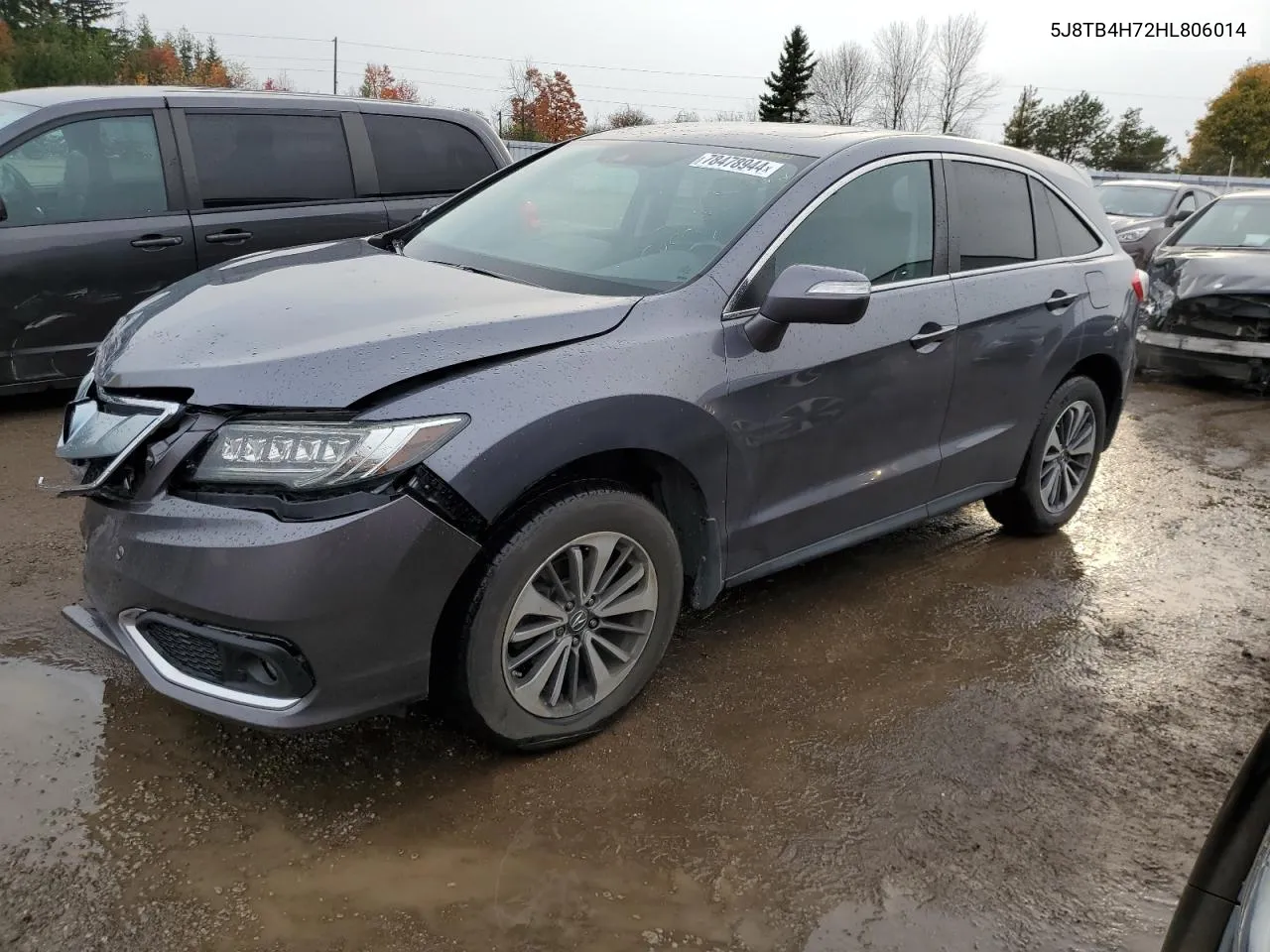 2017 Acura Rdx Advance VIN: 5J8TB4H72HL806014 Lot: 78478944