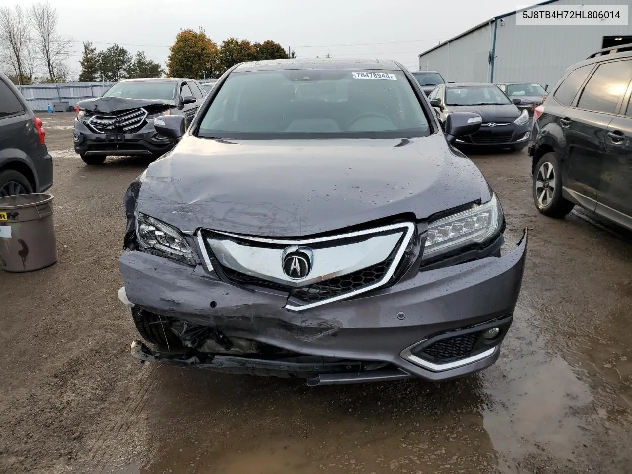 2017 Acura Rdx Advance VIN: 5J8TB4H72HL806014 Lot: 78478944