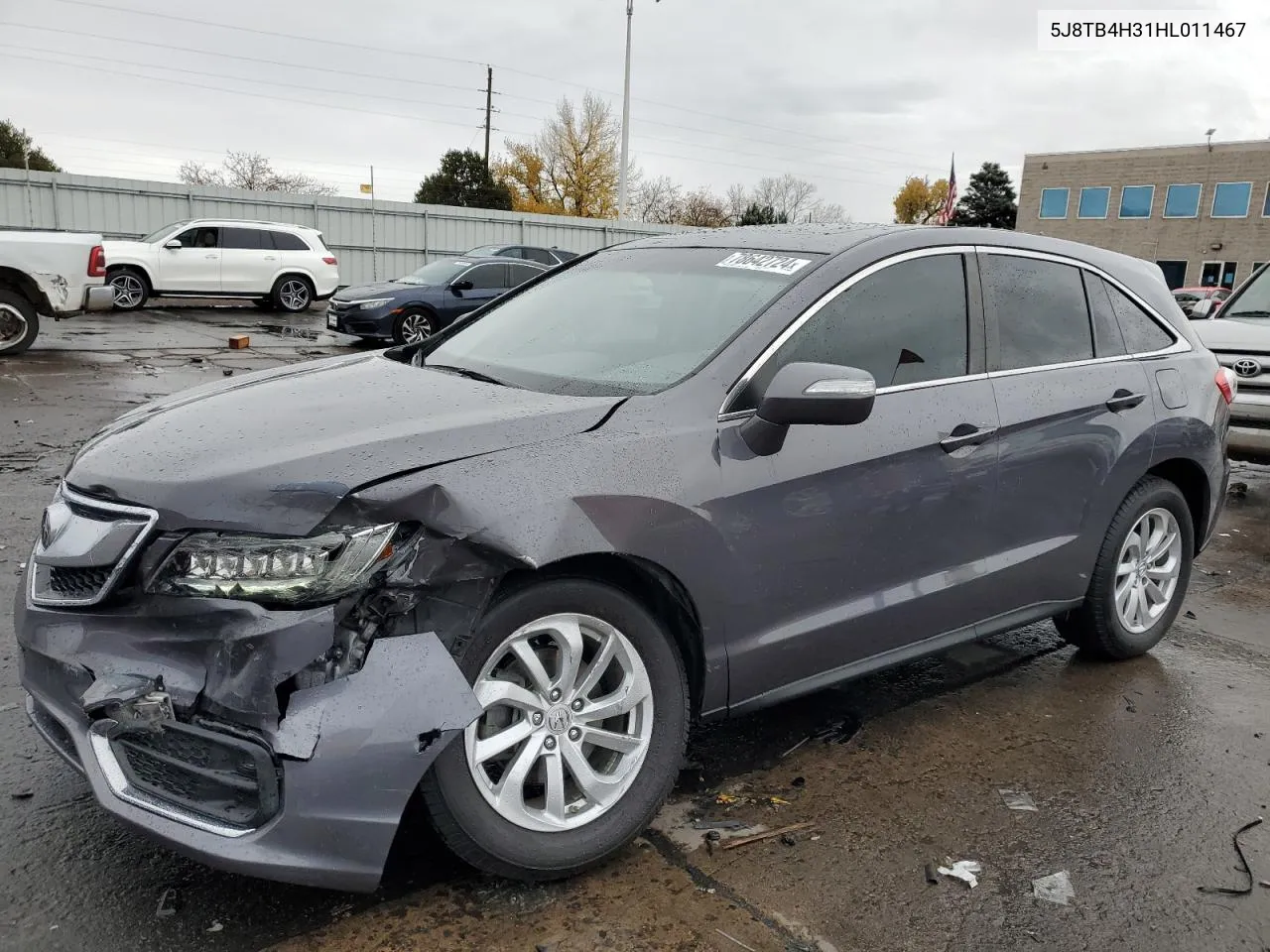 2017 Acura Rdx VIN: 5J8TB4H31HL011467 Lot: 78642724