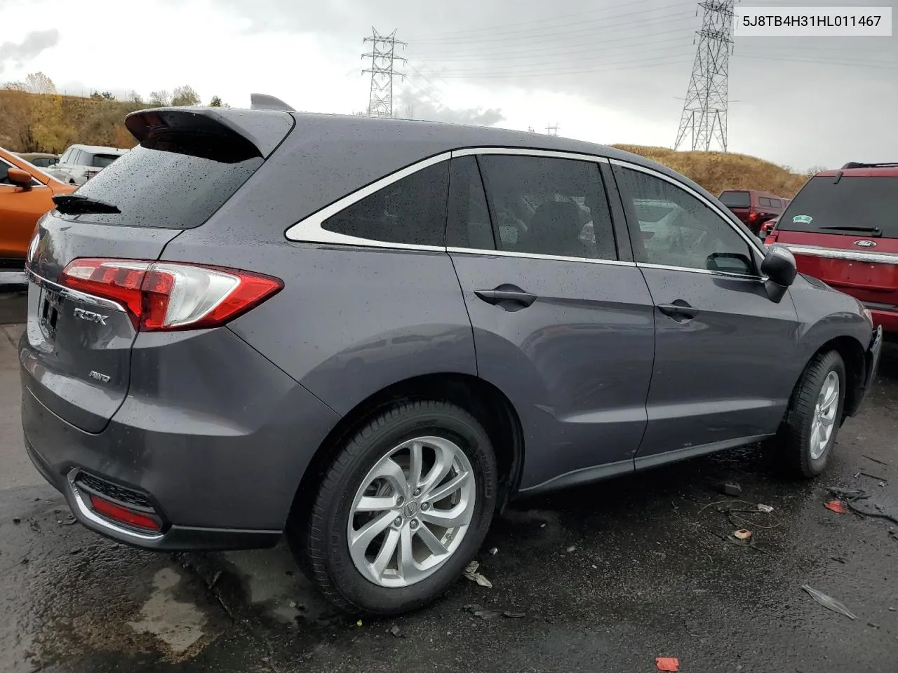 2017 Acura Rdx VIN: 5J8TB4H31HL011467 Lot: 78642724