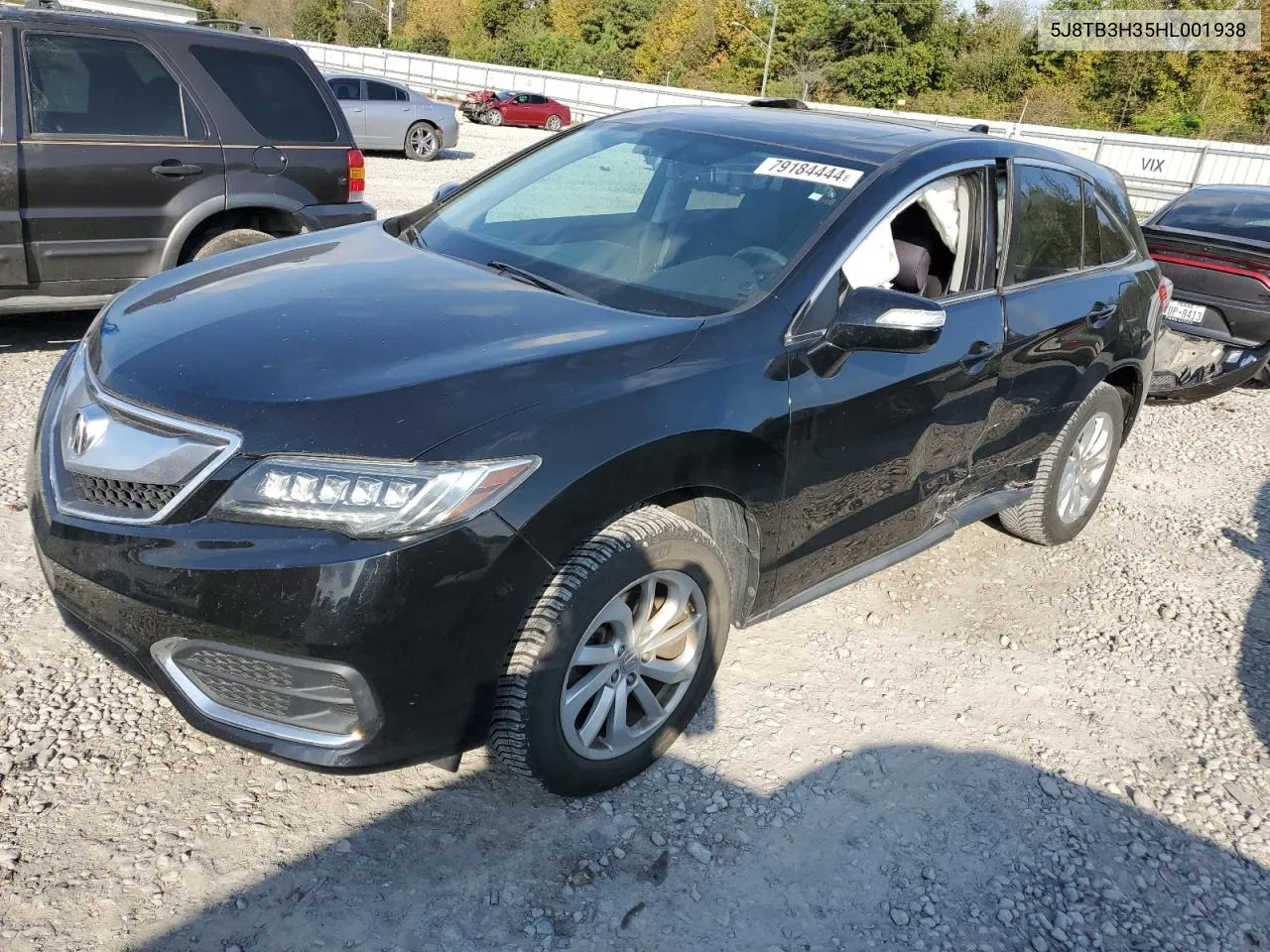 2017 Acura Rdx VIN: 5J8TB3H35HL001938 Lot: 79184444