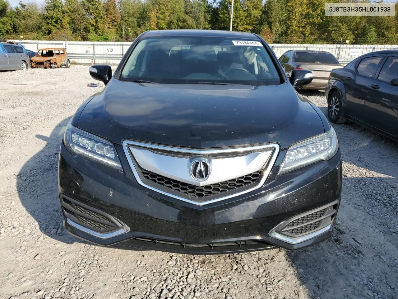 2017 Acura Rdx VIN: 5J8TB3H35HL001938 Lot: 79184444