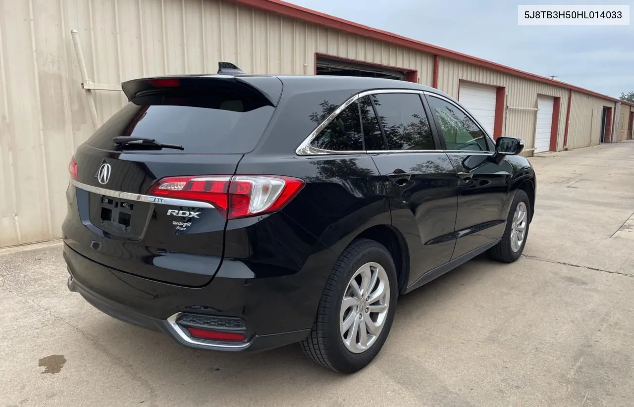 2017 Acura Rdx Technology VIN: 5J8TB3H50HL014033 Lot: 80166394