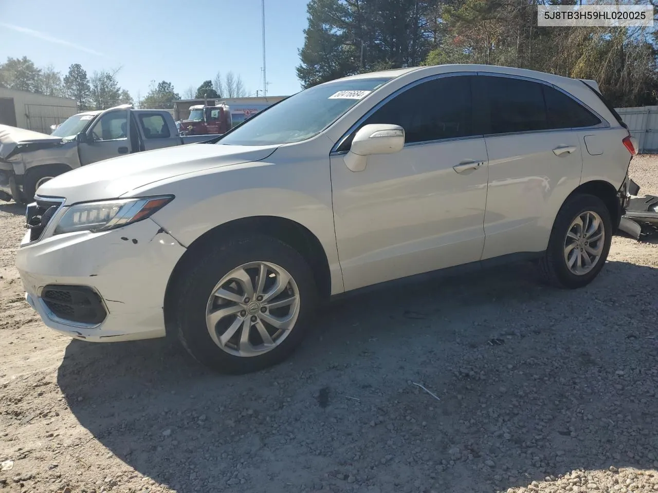 2017 Acura Rdx Technology VIN: 5J8TB3H59HL020025 Lot: 80416684