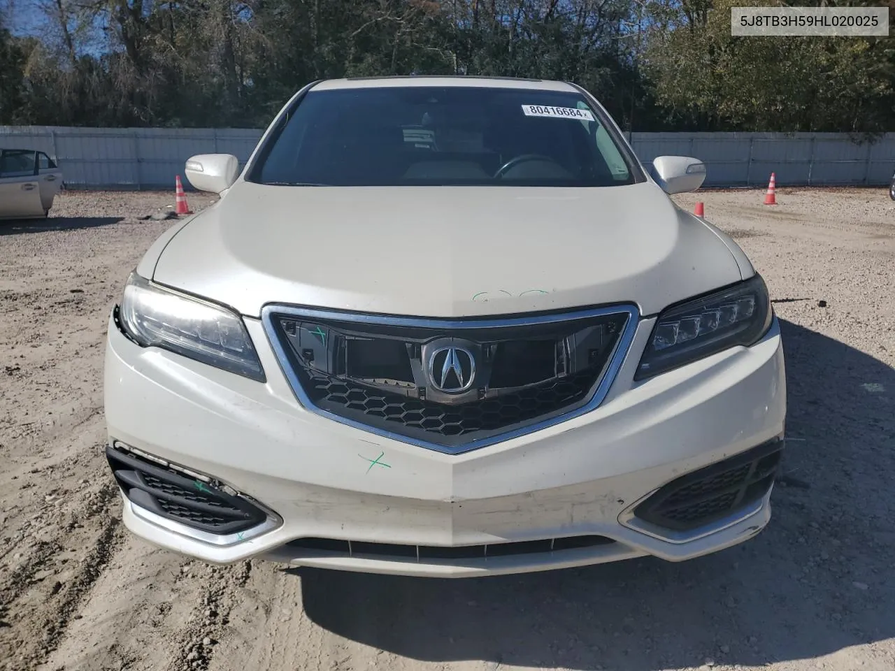 2017 Acura Rdx Technology VIN: 5J8TB3H59HL020025 Lot: 80416684