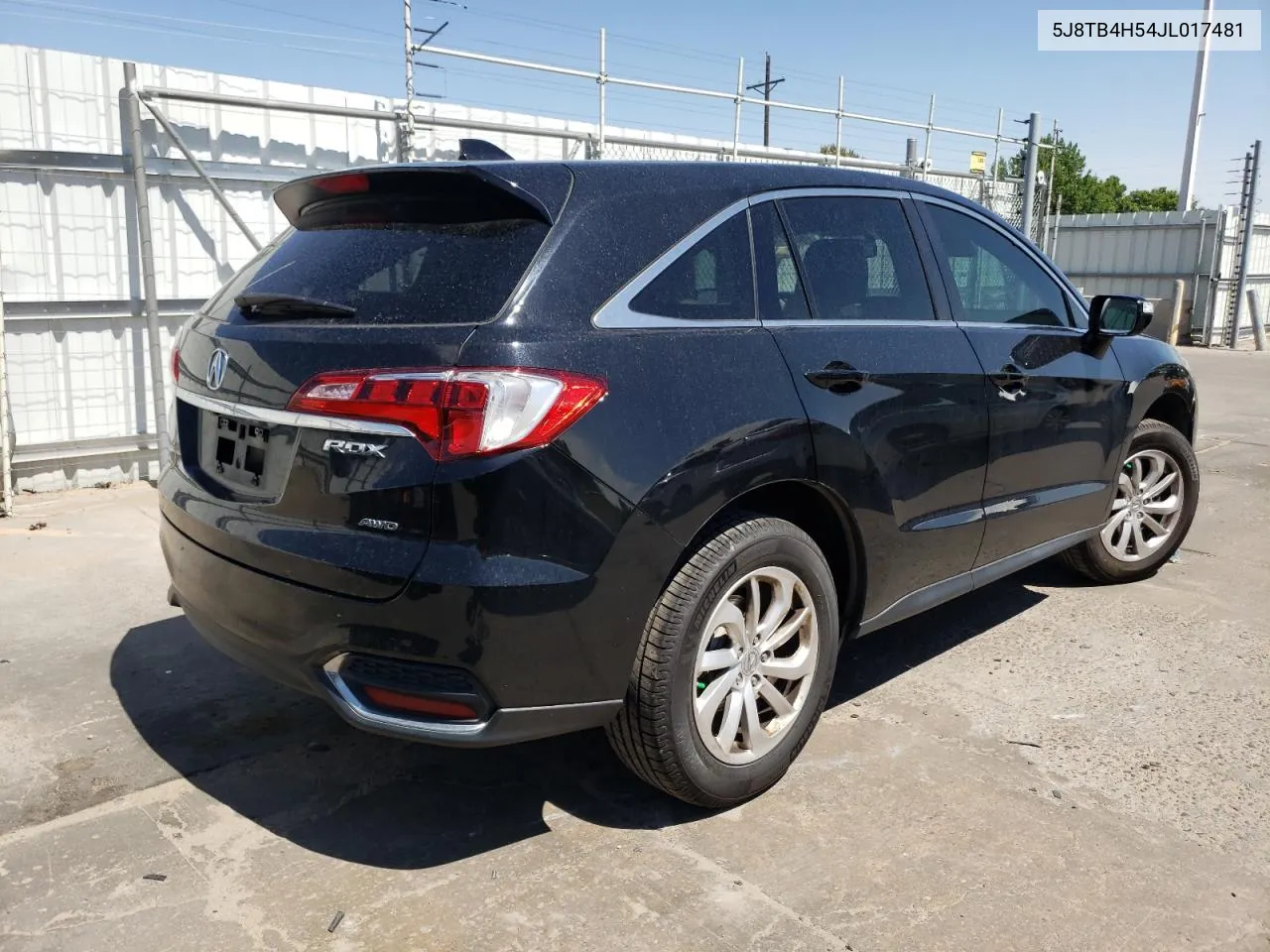 2018 Acura Rdx Technology VIN: 5J8TB4H54JL017481 Lot: 59581484