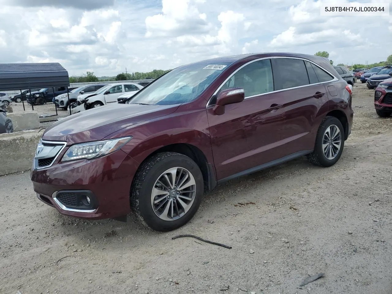 5J8TB4H76JL000344 2018 Acura Rdx Advance