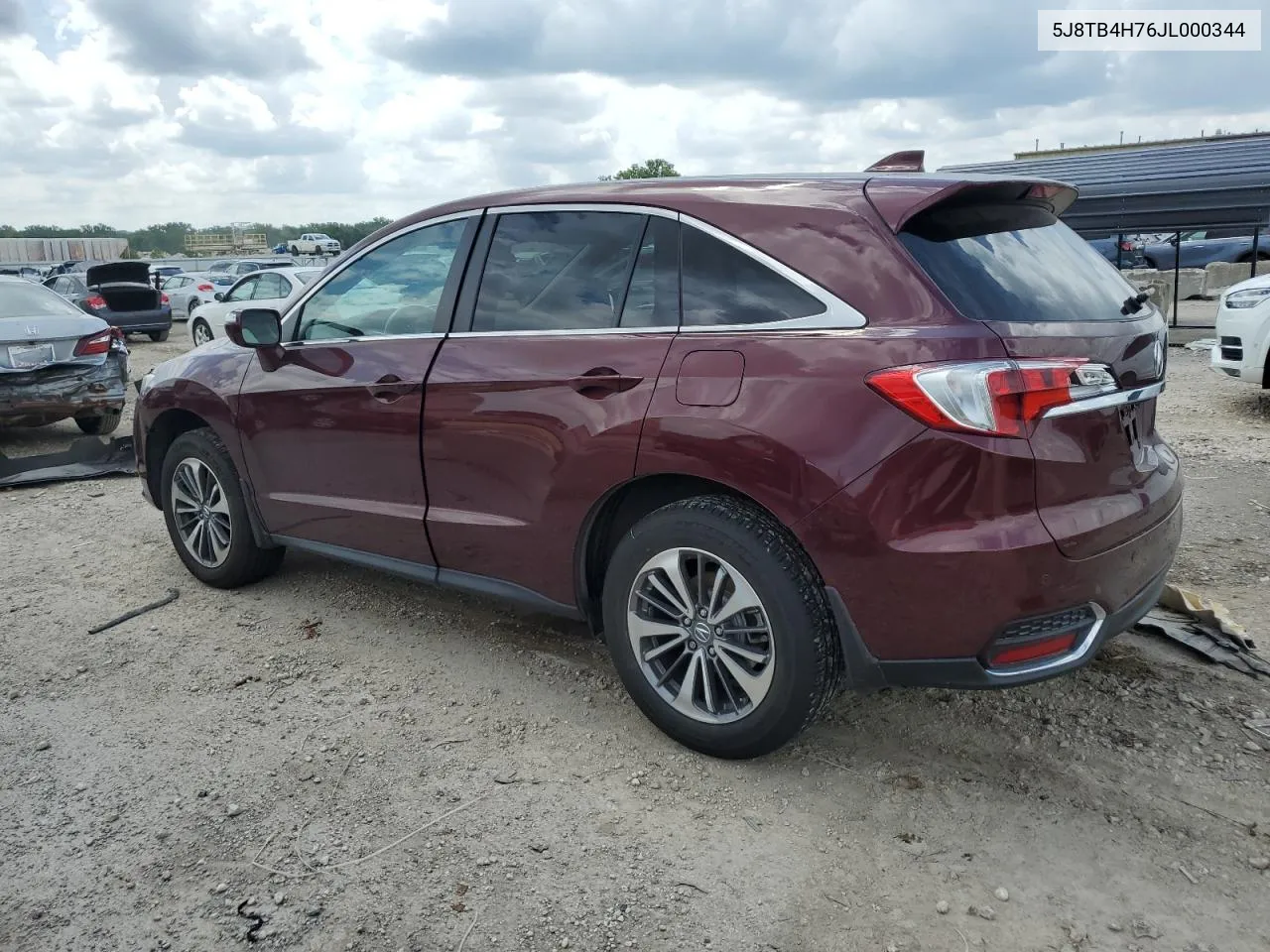 2018 Acura Rdx Advance VIN: 5J8TB4H76JL000344 Lot: 59874034