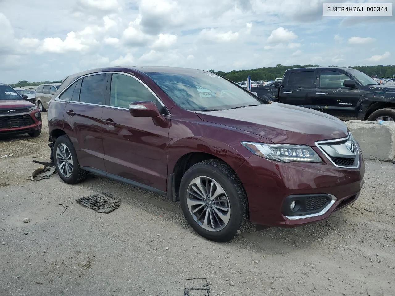 2018 Acura Rdx Advance VIN: 5J8TB4H76JL000344 Lot: 59874034