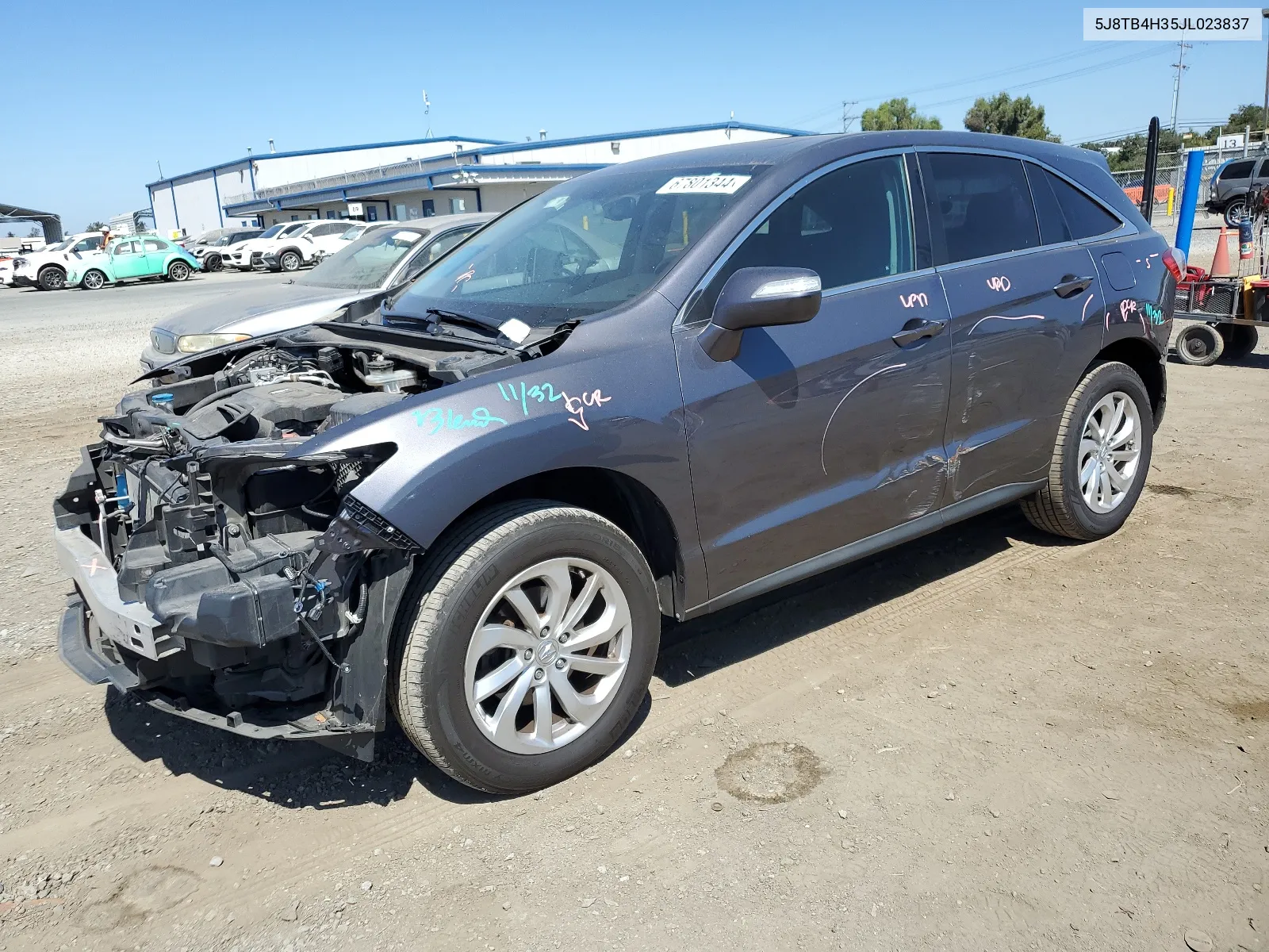 2018 Acura Rdx VIN: 5J8TB4H35JL023837 Lot: 67801344