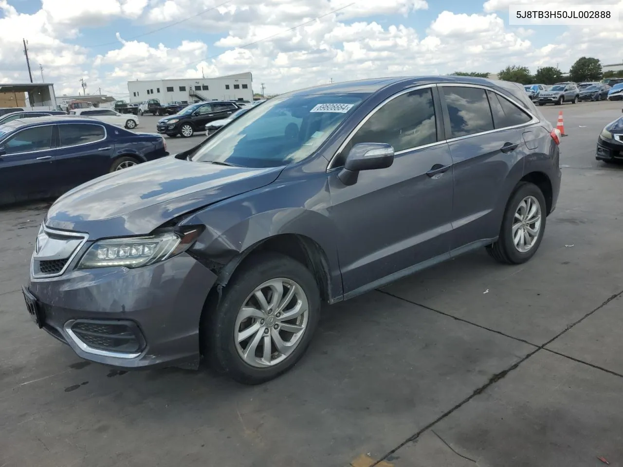 5J8TB3H50JL002888 2018 Acura Rdx Technology