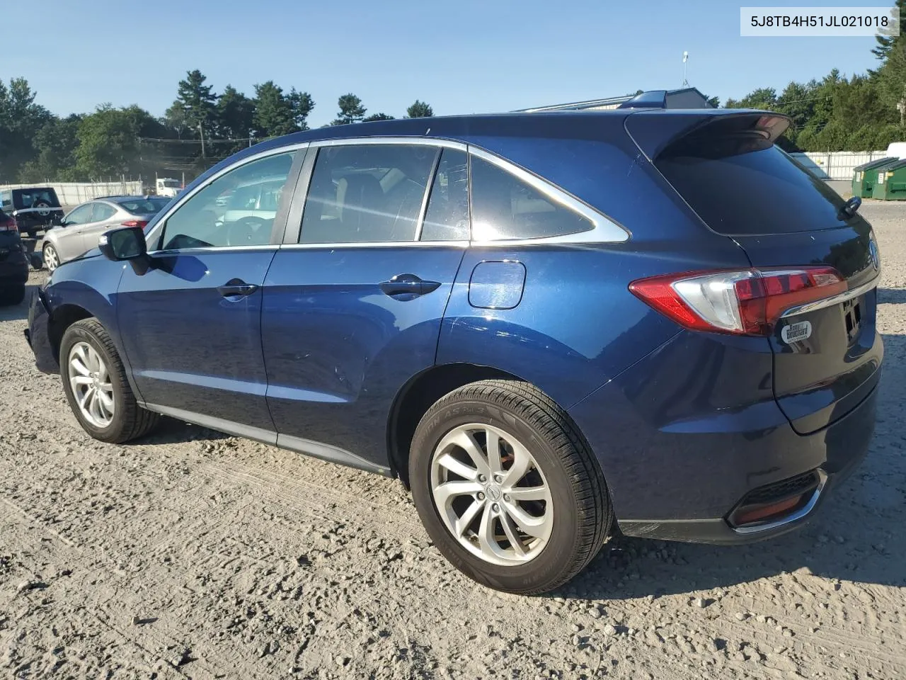 2018 Acura Rdx Technology VIN: 5J8TB4H51JL021018 Lot: 69765234