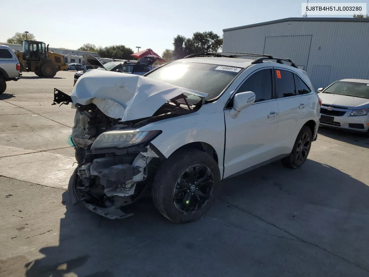 2018 Acura Rdx Technology VIN: 5J8TB4H51JL003280 Lot: 71686974