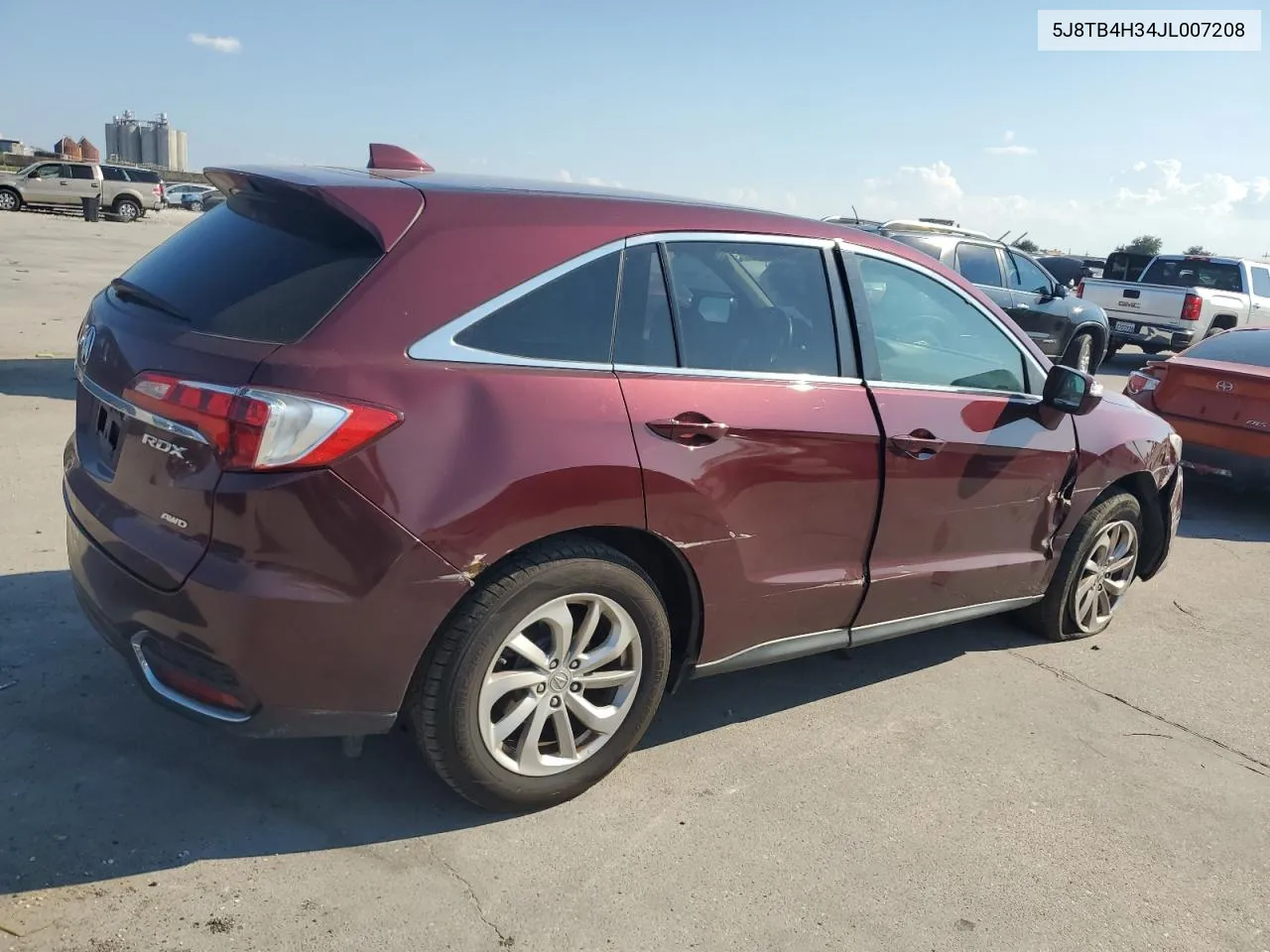 2018 Acura Rdx VIN: 5J8TB4H34JL007208 Lot: 72431254