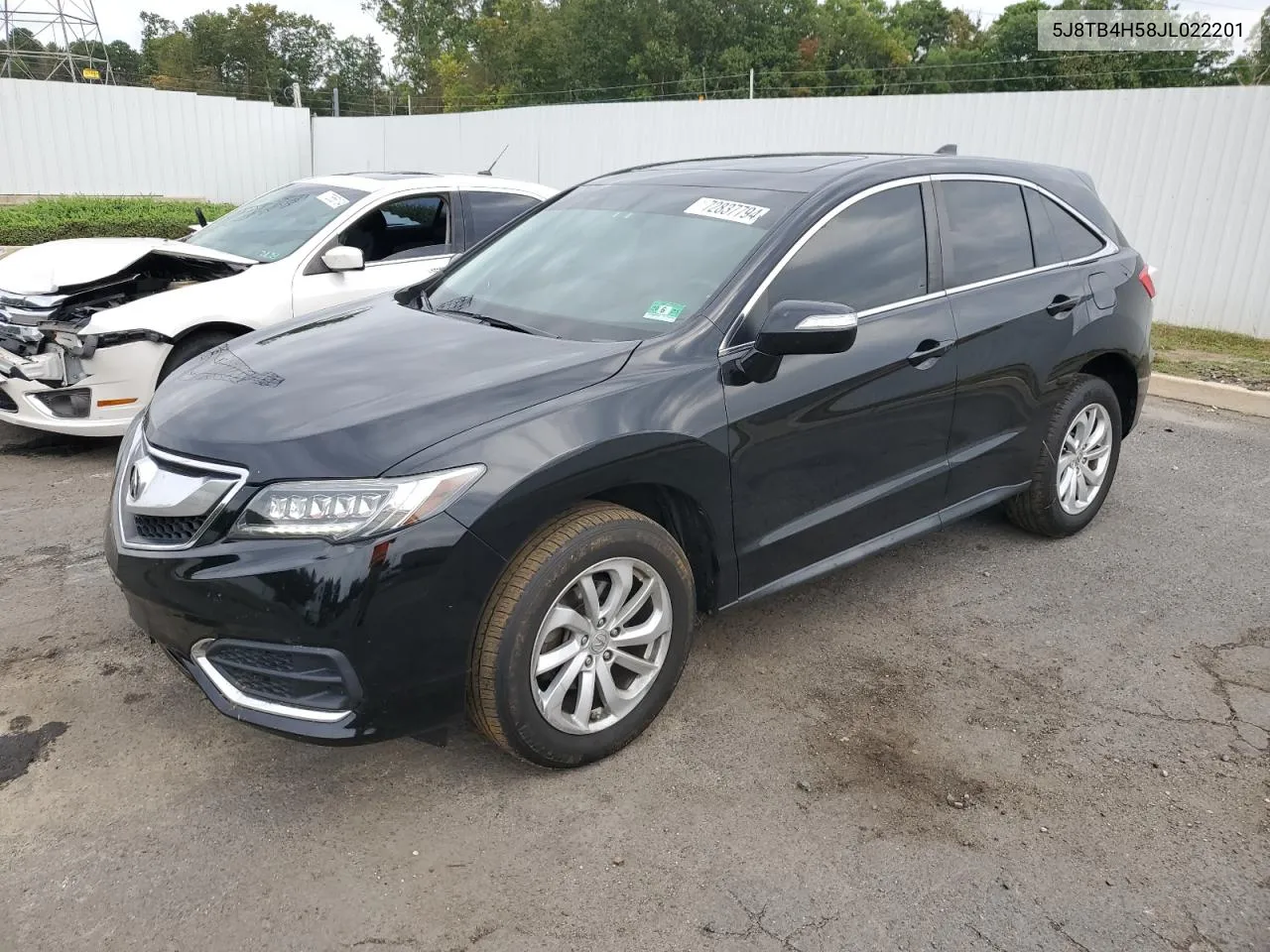 2018 Acura Rdx Technology VIN: 5J8TB4H58JL022201 Lot: 72837794