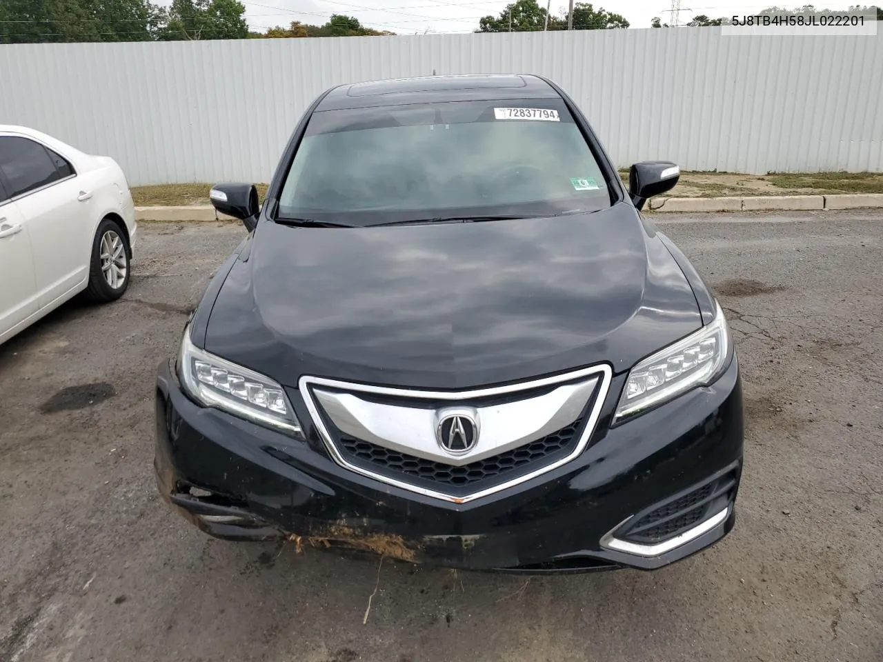 2018 Acura Rdx Technology VIN: 5J8TB4H58JL022201 Lot: 72837794