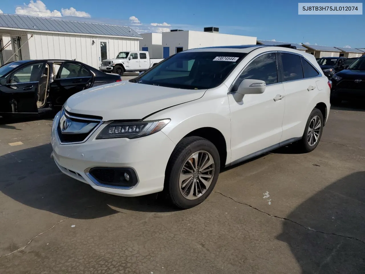 2018 Acura Rdx Advance VIN: 5J8TB3H75JL012074 Lot: 73874544