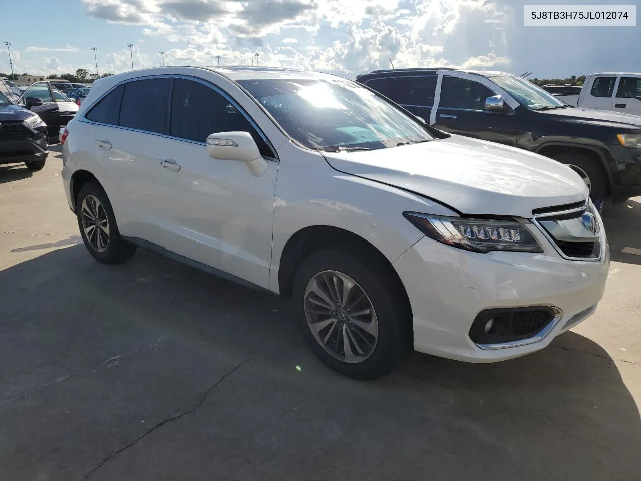 2018 Acura Rdx Advance VIN: 5J8TB3H75JL012074 Lot: 73874544