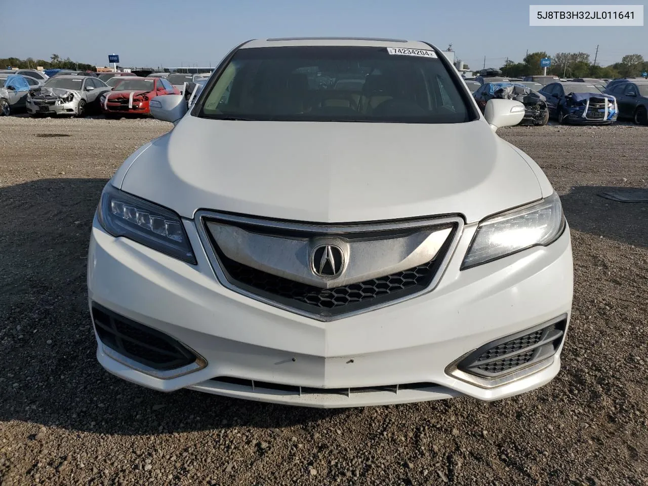 2018 Acura Rdx VIN: 5J8TB3H32JL011641 Lot: 74234204