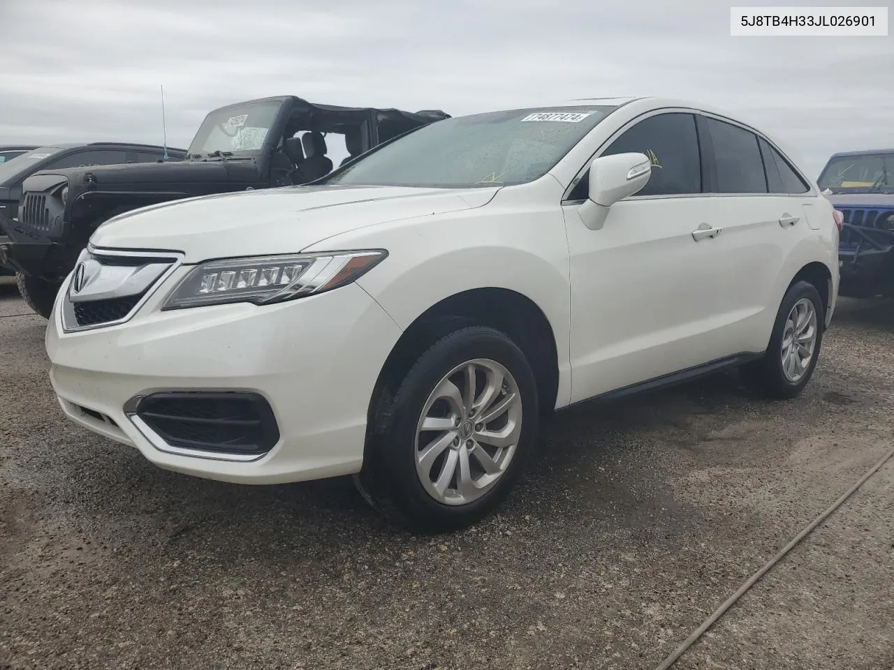 2018 Acura Rdx VIN: 5J8TB4H33JL026901 Lot: 74877474