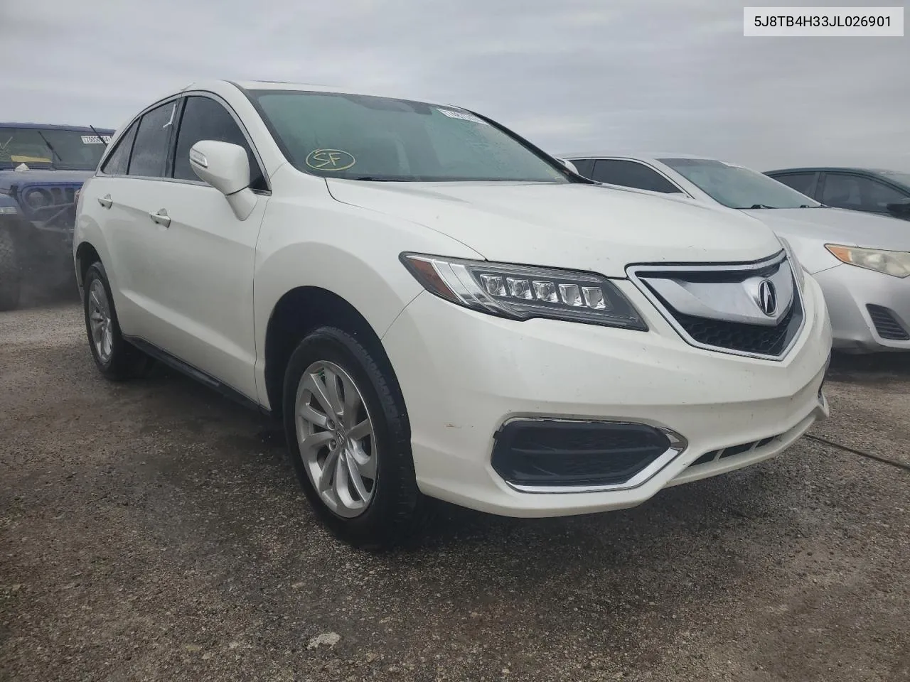 2018 Acura Rdx VIN: 5J8TB4H33JL026901 Lot: 74877474