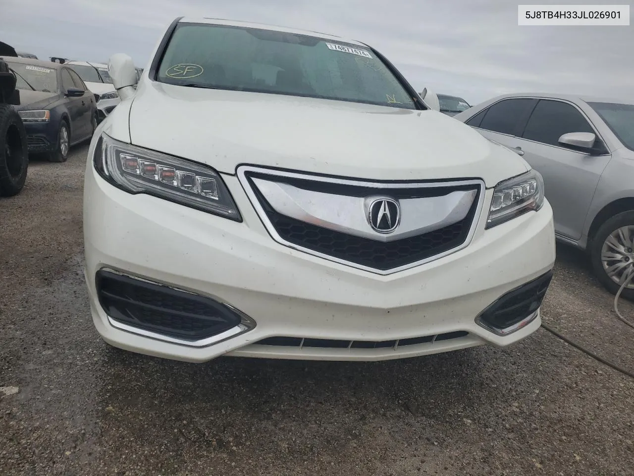 2018 Acura Rdx VIN: 5J8TB4H33JL026901 Lot: 74877474