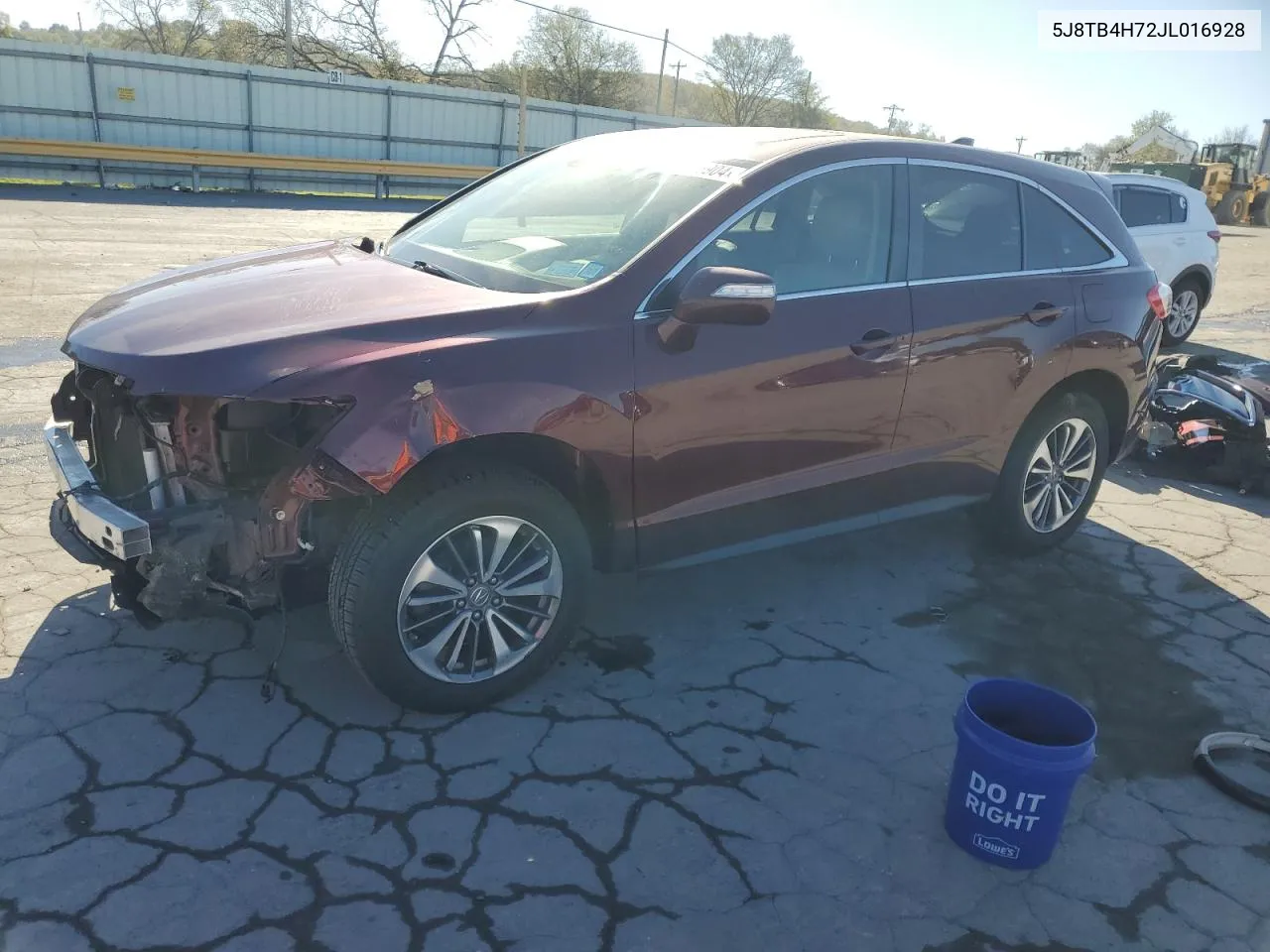 2018 Acura Rdx Advance VIN: 5J8TB4H72JL016928 Lot: 74966904