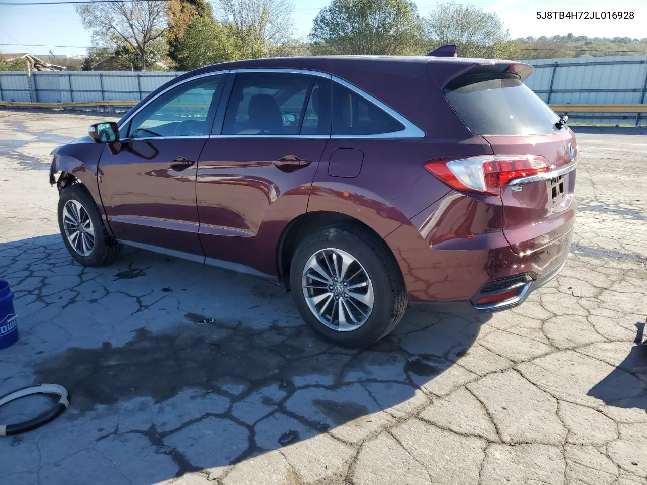 2018 Acura Rdx Advance VIN: 5J8TB4H72JL016928 Lot: 74966904