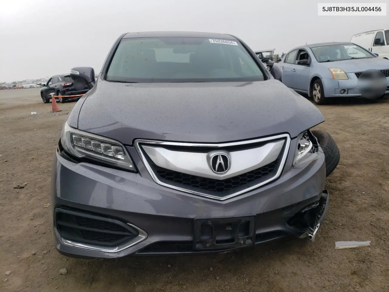 2018 Acura Rdx VIN: 5J8TB3H35JL004456 Lot: 75236854