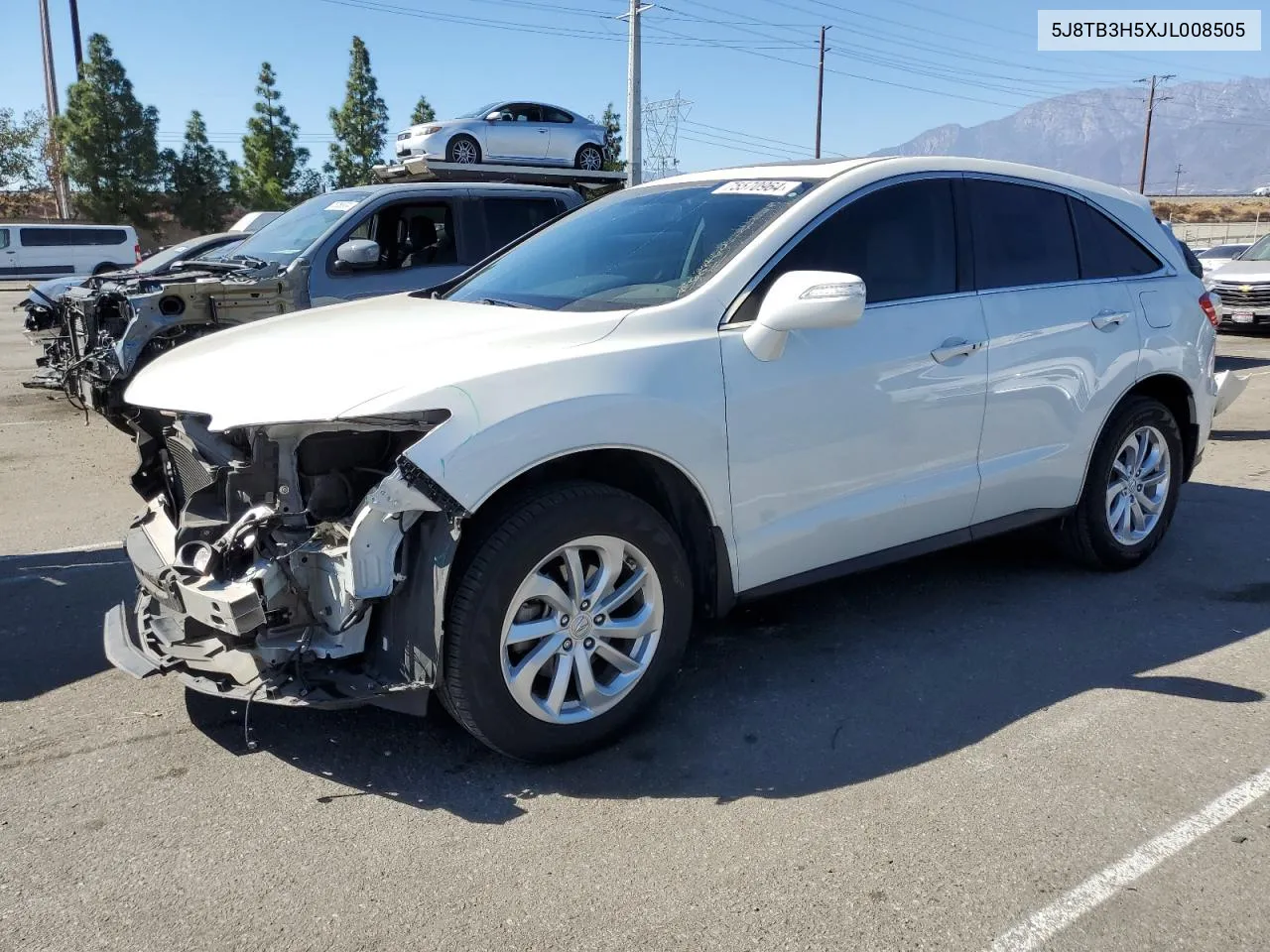 2018 Acura Rdx Technology VIN: 5J8TB3H5XJL008505 Lot: 75570964