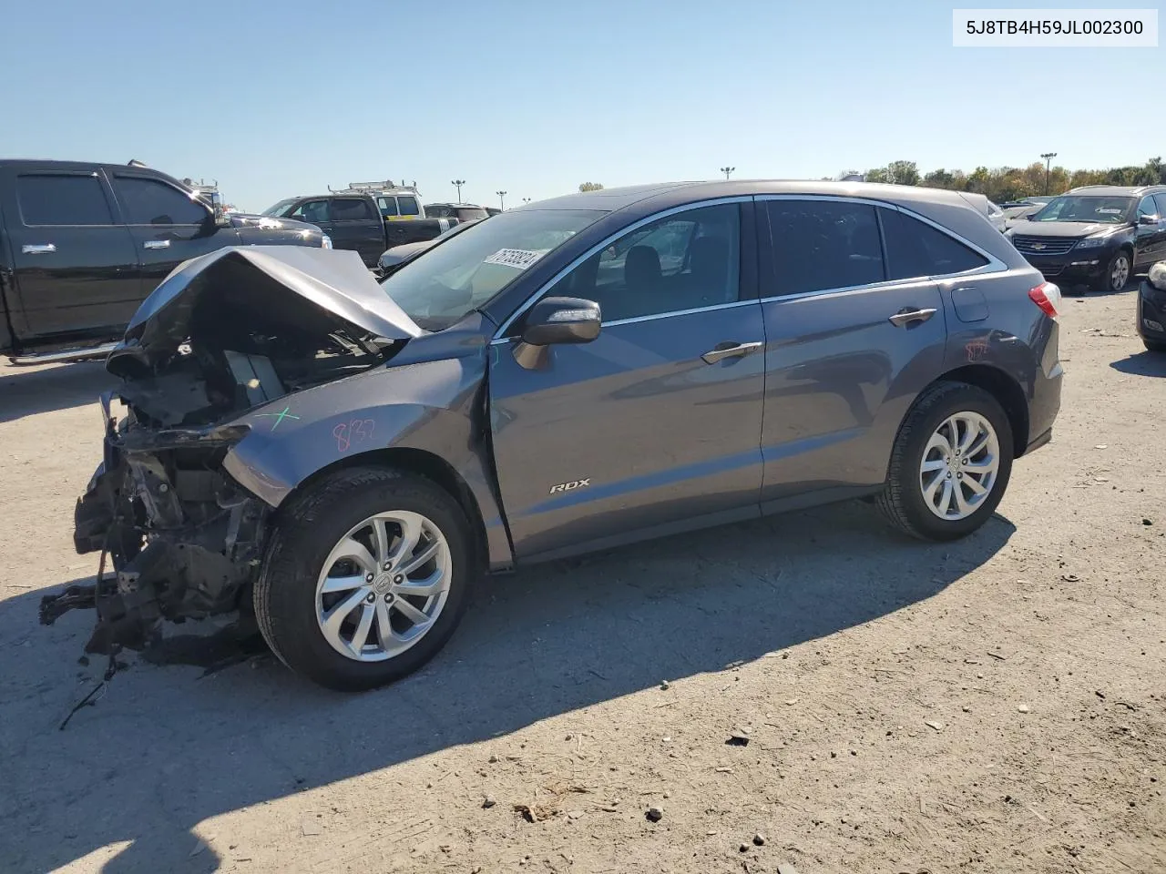 2018 Acura Rdx Technology VIN: 5J8TB4H59JL002300 Lot: 76753824