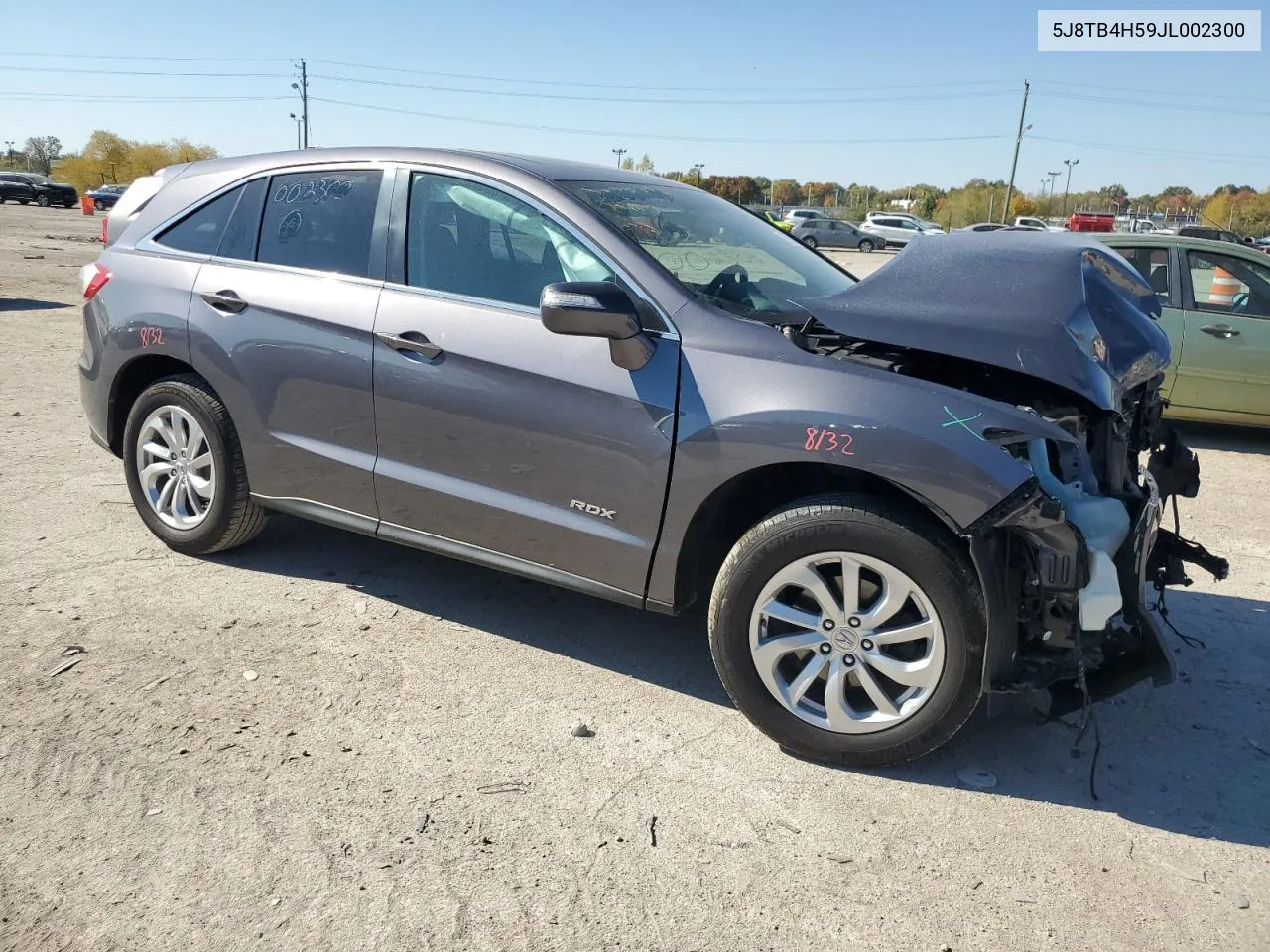 2018 Acura Rdx Technology VIN: 5J8TB4H59JL002300 Lot: 76753824