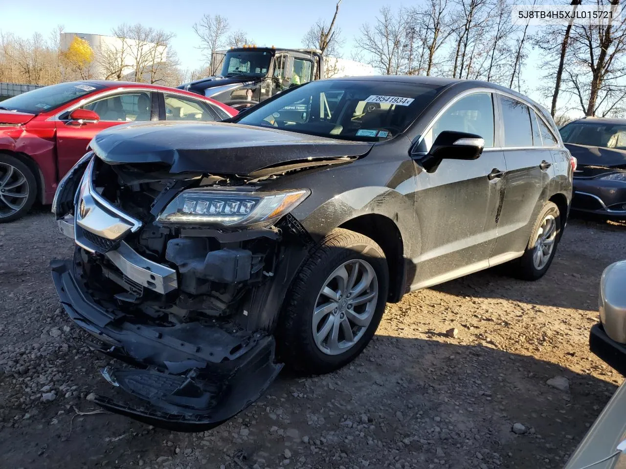 2018 Acura Rdx Technology VIN: 5J8TB4H5XJL015721 Lot: 78541934